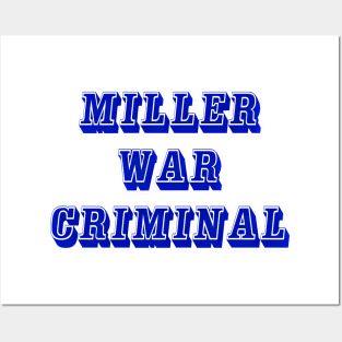 Miller - War Criminal - Front Posters and Art